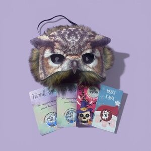 EUC - Owl Mask & Four (4) Lindsey Coupons Bundle